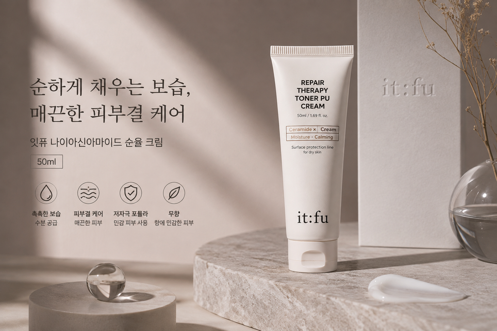 잇퓨 나이아신아마이드 순율 크림 50ml 요철 피부결 페이스 크림 제품 이미지