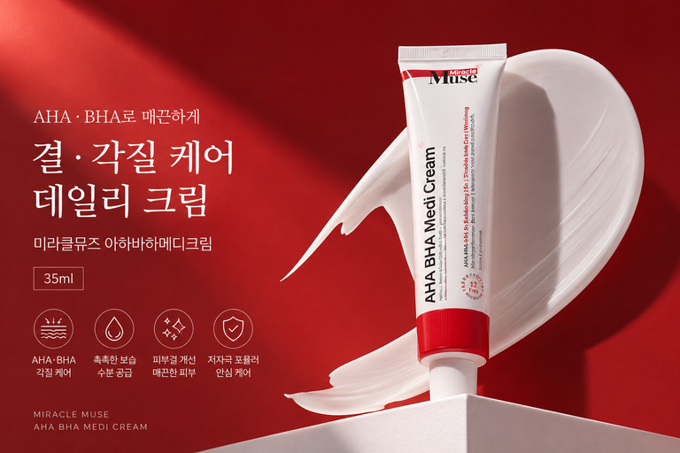 미라클뮤즈 아하바하메디크림 35ml AHA BHA 각질케어 페이스 크림