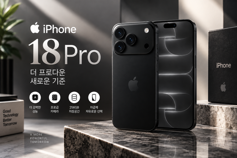 아이폰 18 프로 자급제 256GB MJRP4KH/A 블랙 신형 아이폰 추천