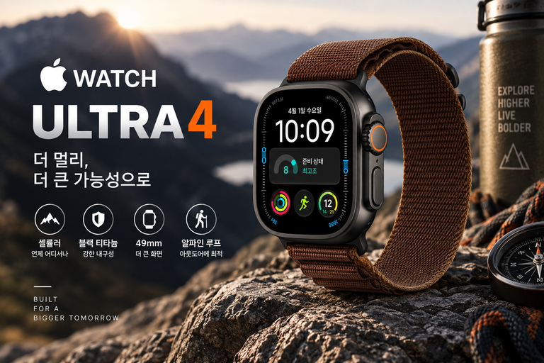 애플워치 울트라 4 셀룰러 49mm 블랙 티타늄 알파인 루프 S 신형 애플워치 추천