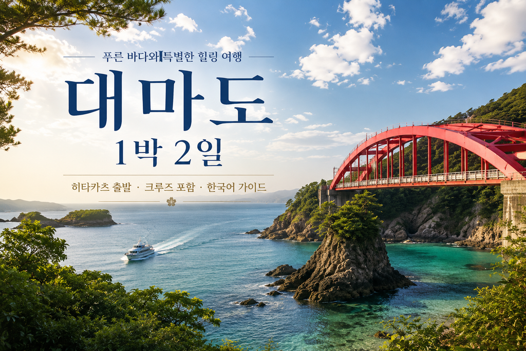 북부힐링여행 히타카츠 슈퍼+라벤더버스 투어 대마도 1박 2일 패키지 제품 이미지