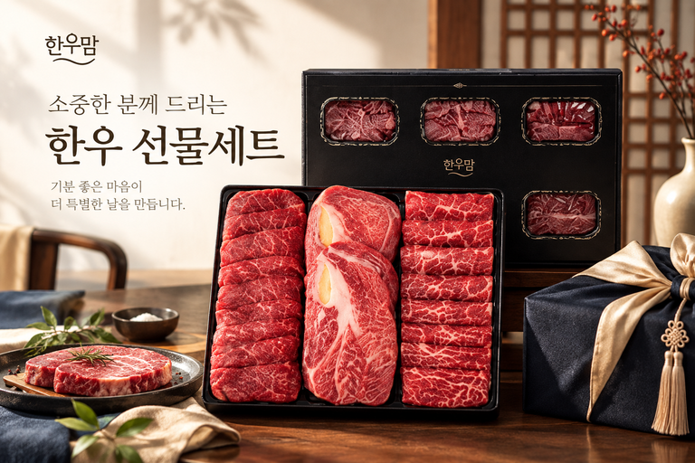 한우맘 한우 선물세트 1등급 1.2kg 구이용 소고기 추석 설 명절선물 추천