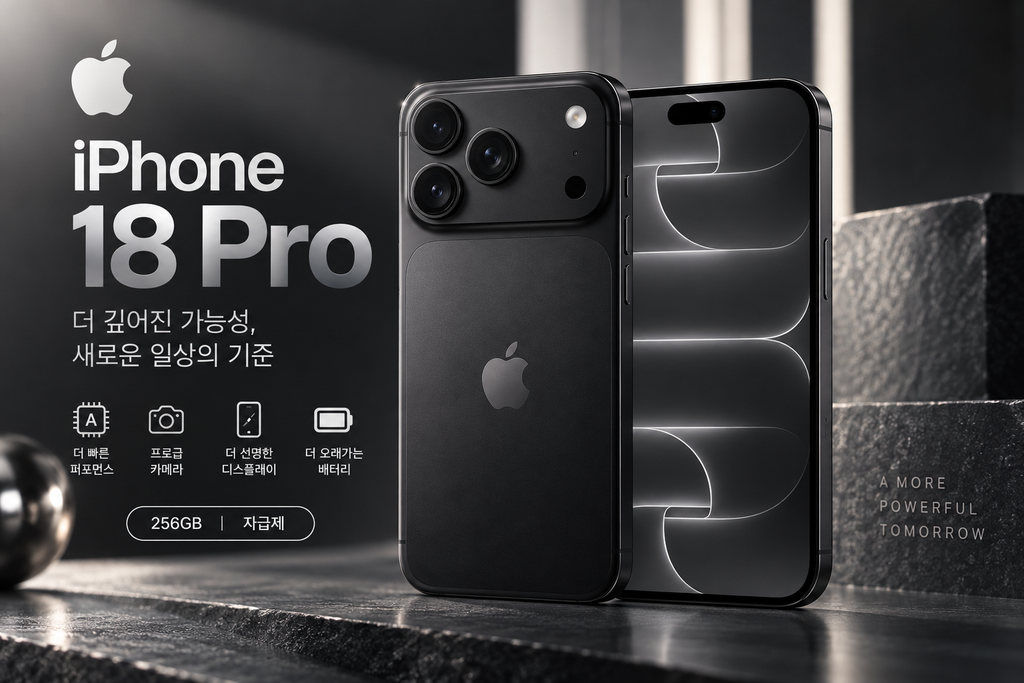 아이폰 18 Pro 자급제 256GB 블랙 애플 프로 아이폰 가격 비교 제품 이미지