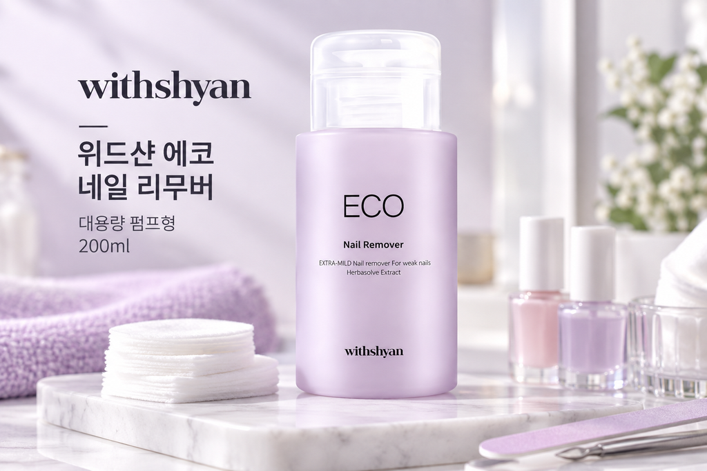위드샨 에코 네일 리무버 200ml 대용량 펌프형 매니큐어 리무버 아세톤 추천 제품 이미지