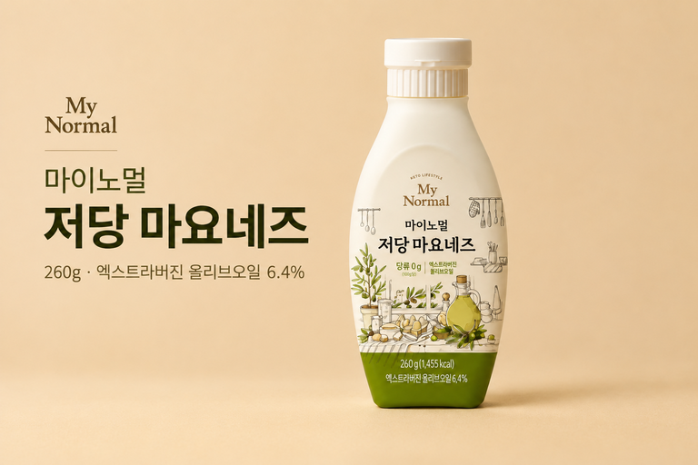 마이노멀 엑스트라버진 올리브오일 마요네즈 260g 저당 마요네즈 올리브오일 소스 추천
