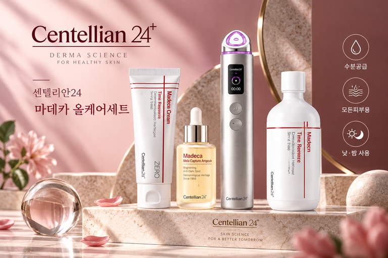 센텔리안24 마데카크림 제로 80ml 2개 멜라에센스 500ml 아이크림 올케어세트
