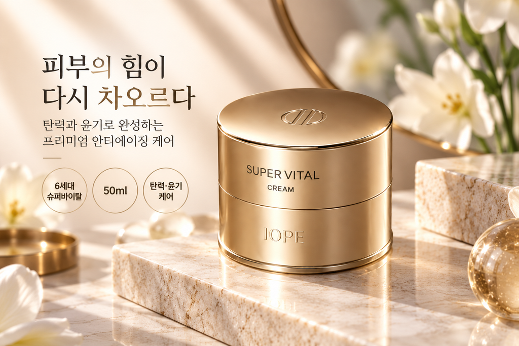 아이오페 슈퍼바이탈 크림 50ml 6세대 안티에이징 탄력 크림 제품 이미지