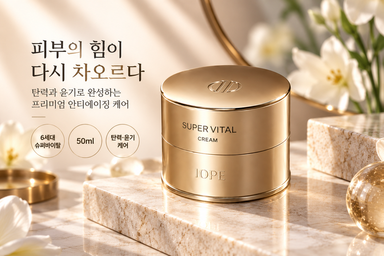 아이오페 슈퍼바이탈 크림 50ml 6세대 안티에이징 탄력 크림