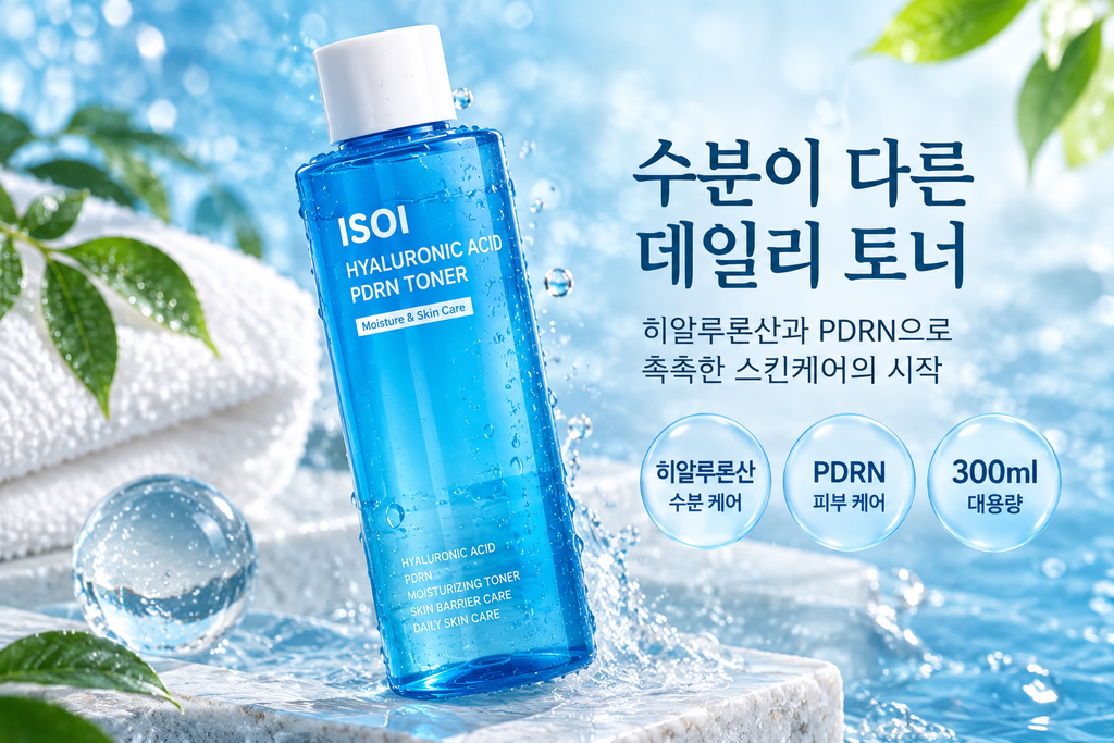 아이소이 히알루론산 PDRN 토너 300ml 대용량 스킨 토너 제품 이미지