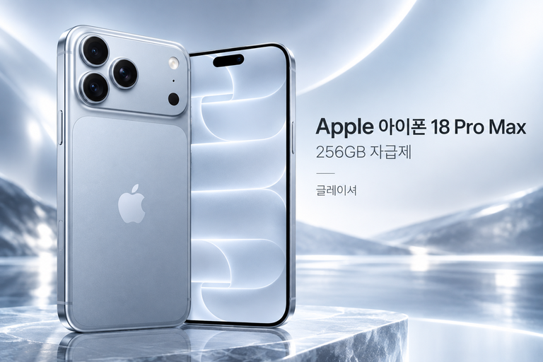 애플 아이폰 18 프로 맥스 256GB 글레이셔 자급제폰 듀얼 SIM