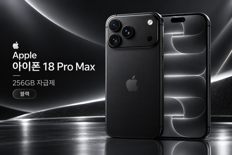 애플 아이폰 18 프로 맥스 256GB 블랙 자급제폰 듀얼 SIM 2026 신형