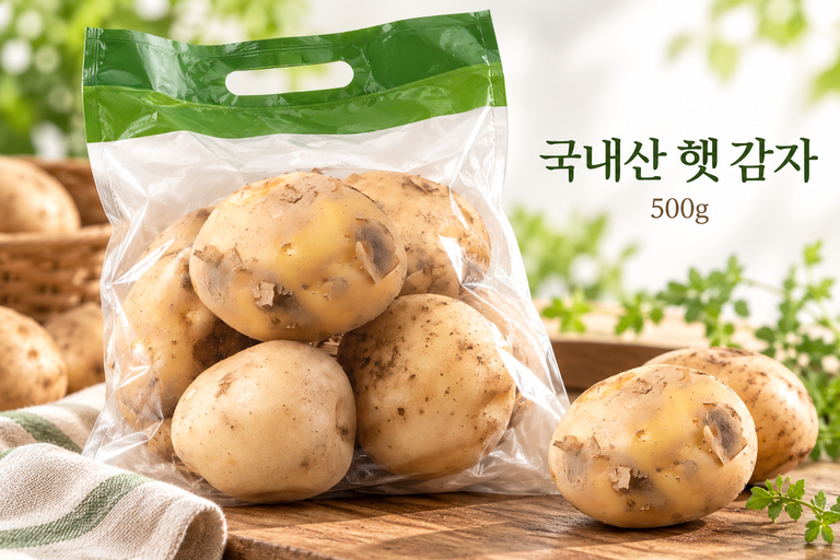 국내산 햇 감자 500g 1개 국산 감자 요리 식재료 추천