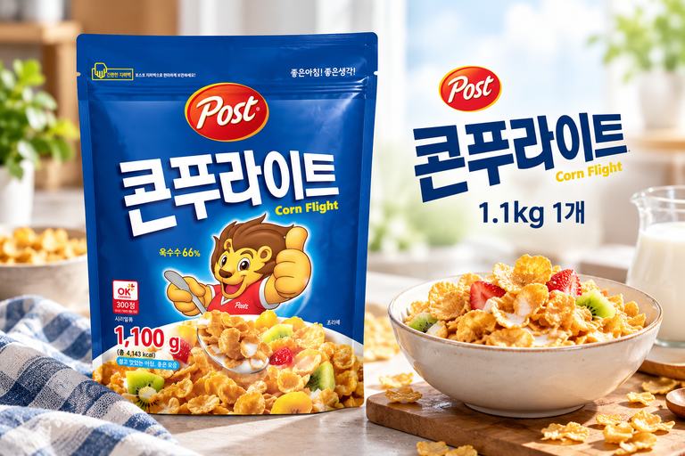 포스트 콘푸라이트 1.1kg 대용량 옥수수 시리얼 아침식사 추천