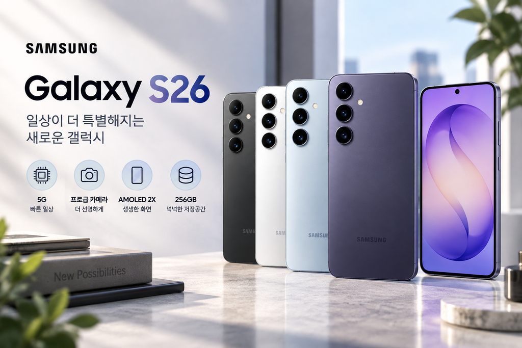 삼성 갤럭시 S26 자급제 256GB SM-S942N 5G 스마트폰 제품 이미지