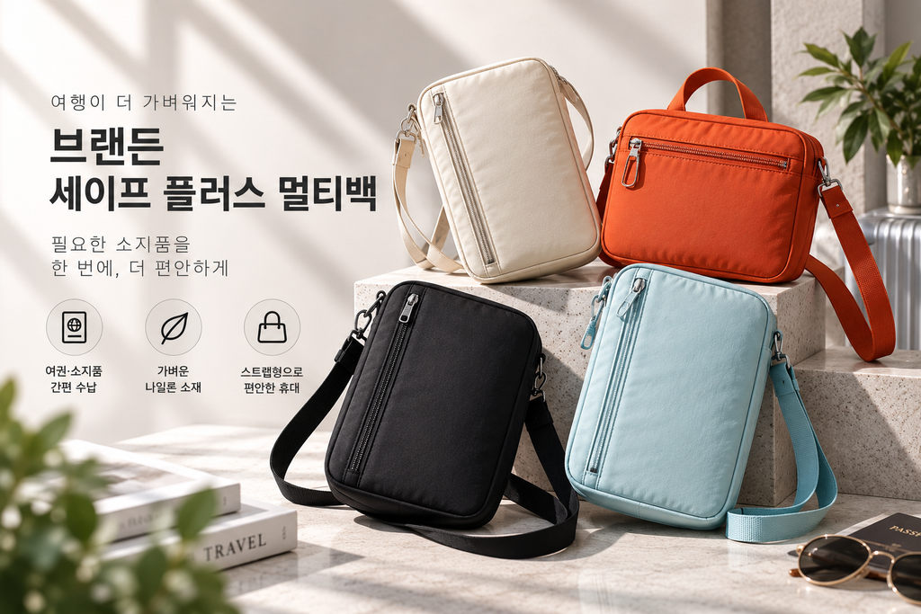 브랜든 세이프 플러스 멀티백 여권 가방 여행용 크로스백 제품 이미지