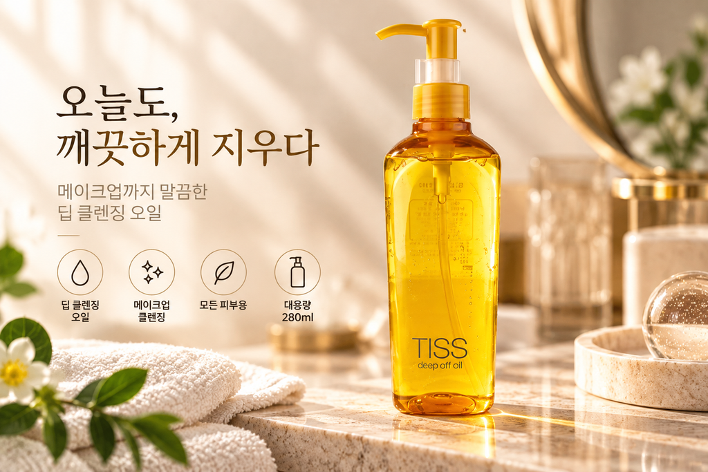 티스 딥 오프 클렌징 오일 280ml 블랙헤드 클렌징오일 추천 제품 이미지