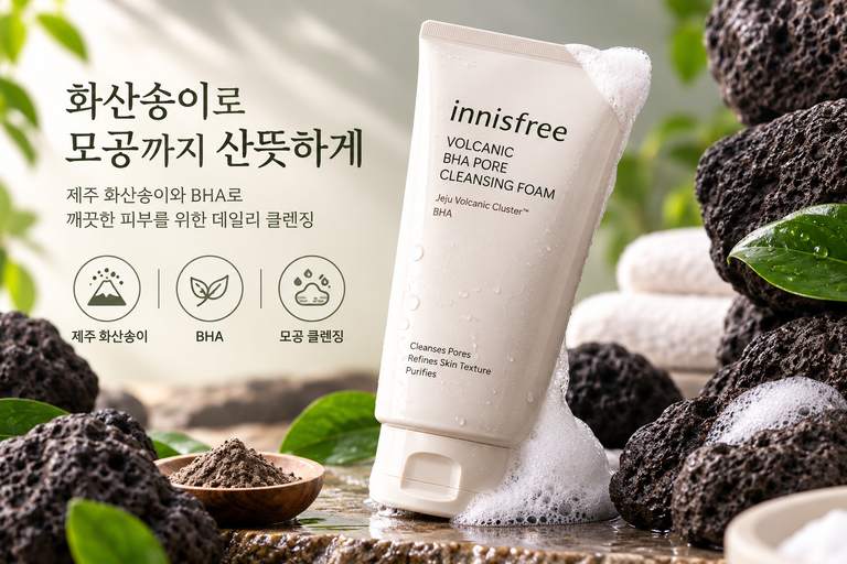 이니스프리 화산송이 모공 클렌징폼 250g 바하 대용량 클렌징폼 추천