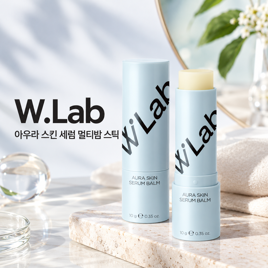 더블유랩 아우라 스킨 세럼 멀티밤 10ml 2개 눈가 팔자주름 탄력 보습 스틱 제품 이미지