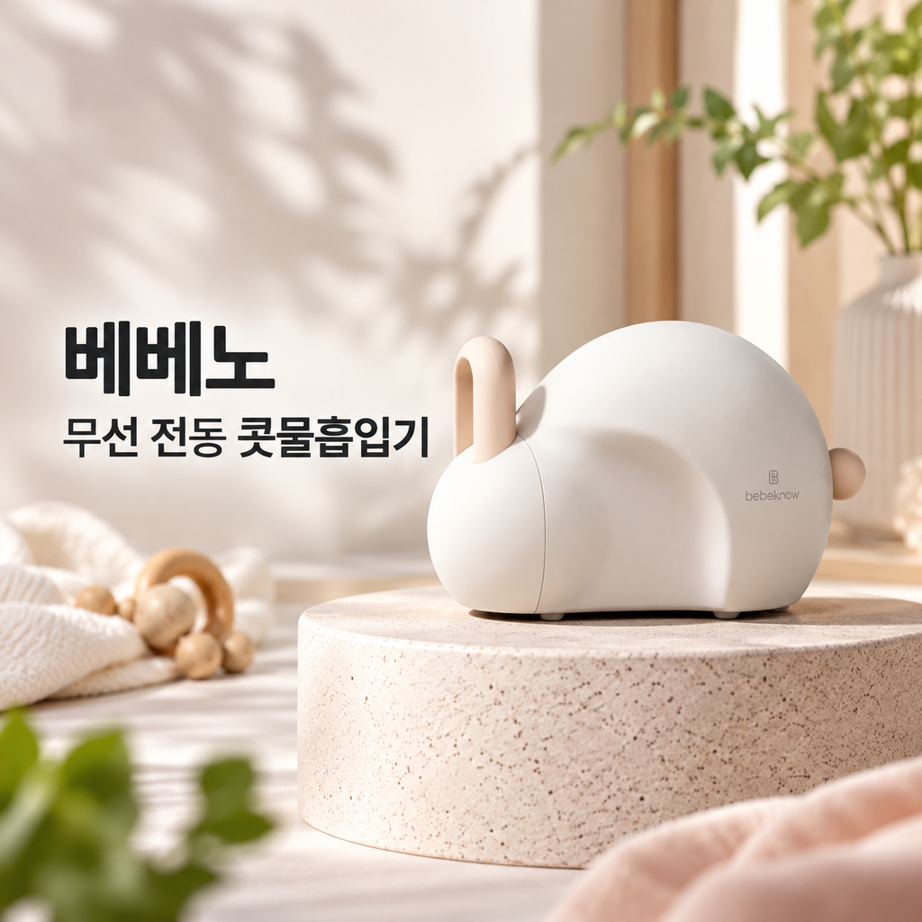 베베노 아기 콧물흡입기 무선 전동식 의료용 코흡입기 영유아 콧물흡입기 제품 이미지