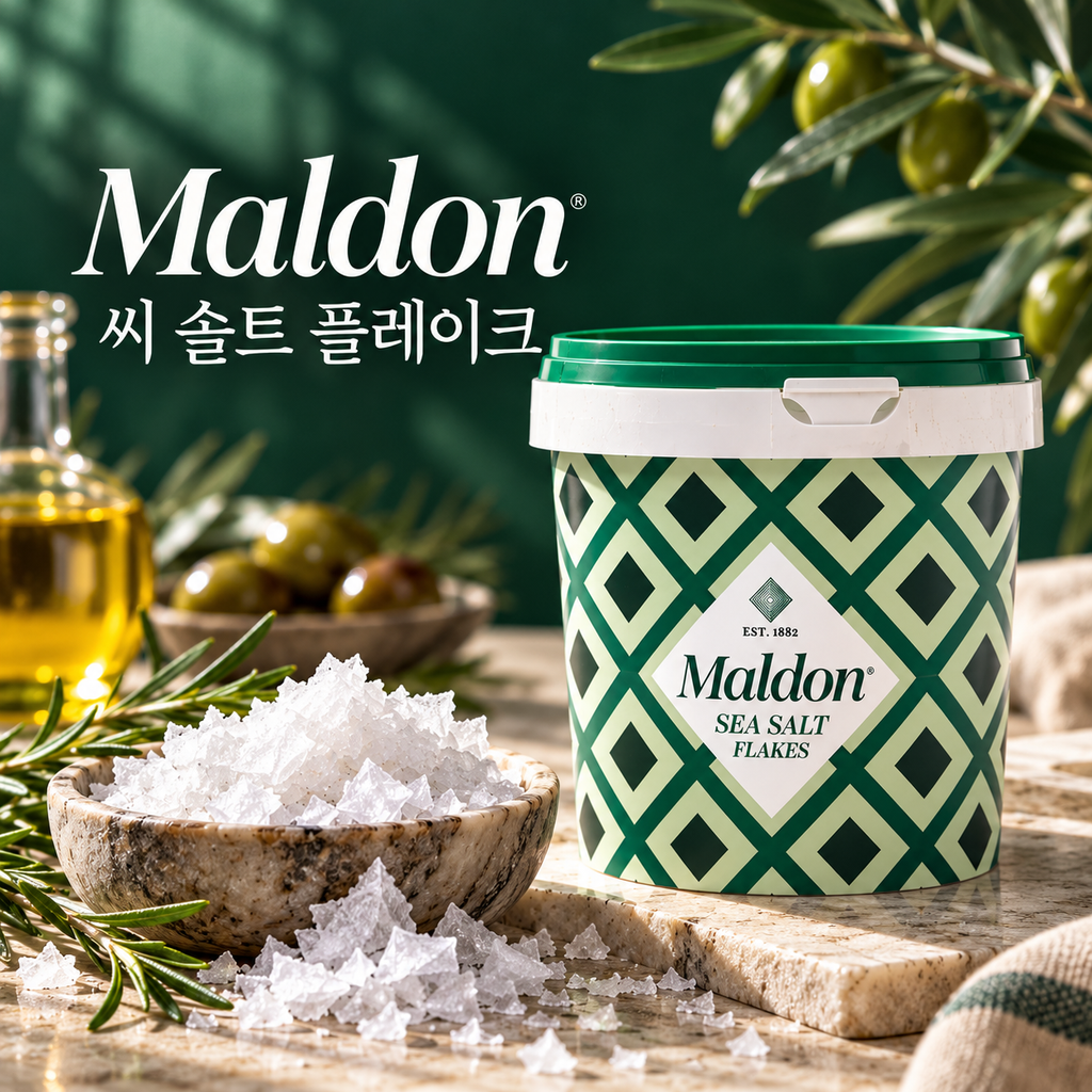 말돈 소금 570g 씨솔트 플레이크 천일염 요리용 소금 제품 이미지