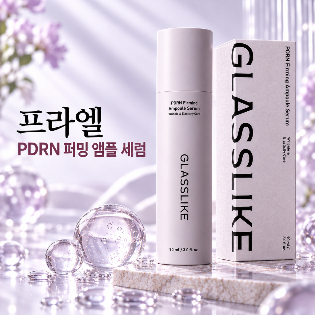 LG 프라엘 글래스라이크 PDRN 퍼밍 앰플 세럼 90ml 탄력 보습 브라이트닝 세럼 제품 이미지