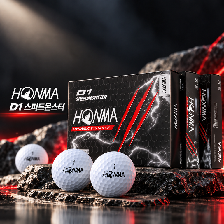 혼마 D1 스피드몬스터 골프공 3피스 화이트 12개입 HONMA 골프볼