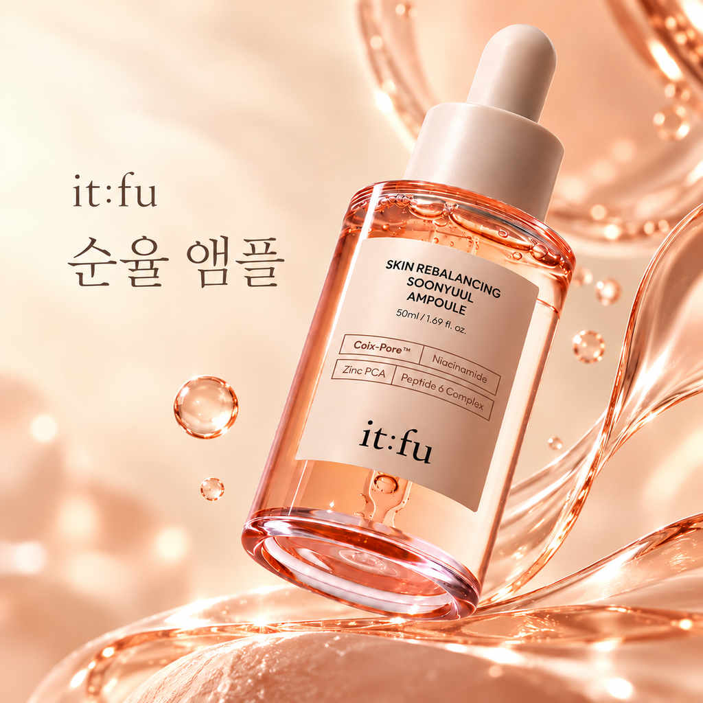 잇퓨 순율 앰플 50ml 율무 펩타이드 모공케어 탄력 리프팅 페이스 앰플 제품 이미지