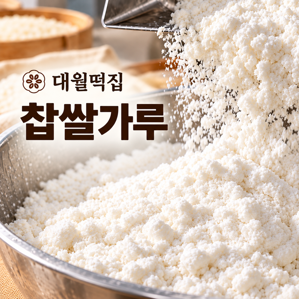 대월떡집 습식 찹쌀가루 1kg 국내산 고디바모찌 요거모찌 찹쌀모찌 찹쌀떡 재료 제품 이미지