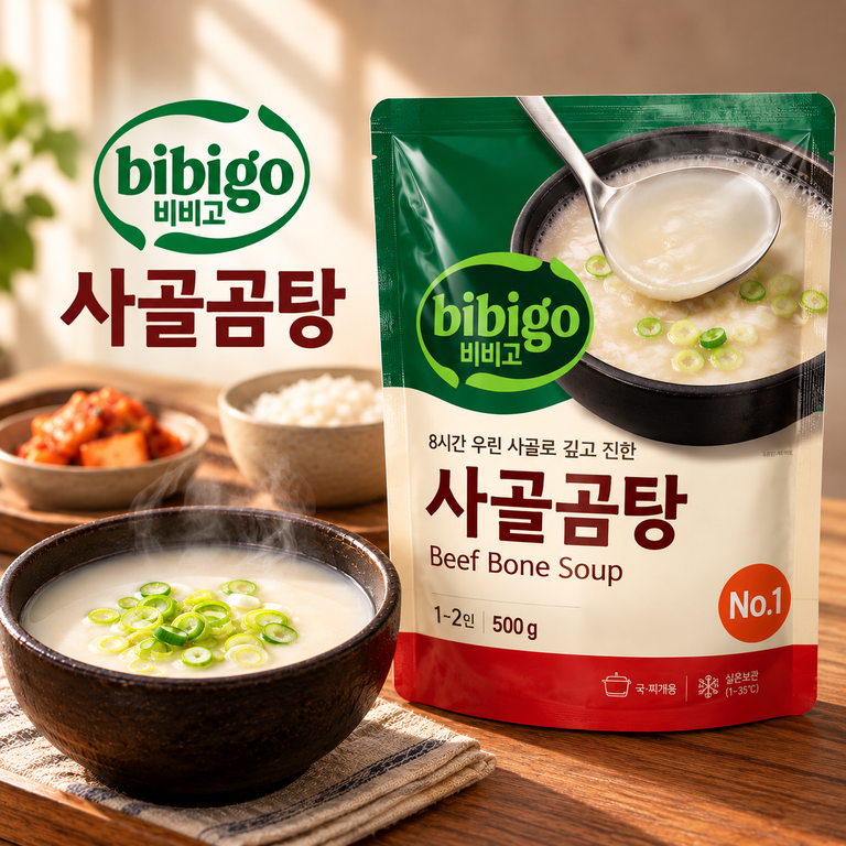 비비고 사골곰탕 500g 10개 간편식 국물 육수 곰탕 국 찌개 요리 베이스