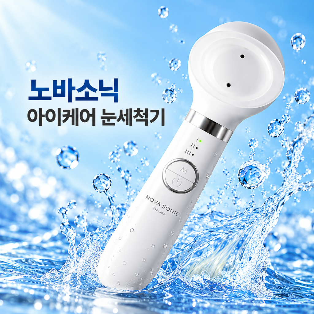 노바소닉 아이케어 눈세척기 BTN-002 500ml 충전식 생활방수 안구세척기 눈세정기 제품 이미지