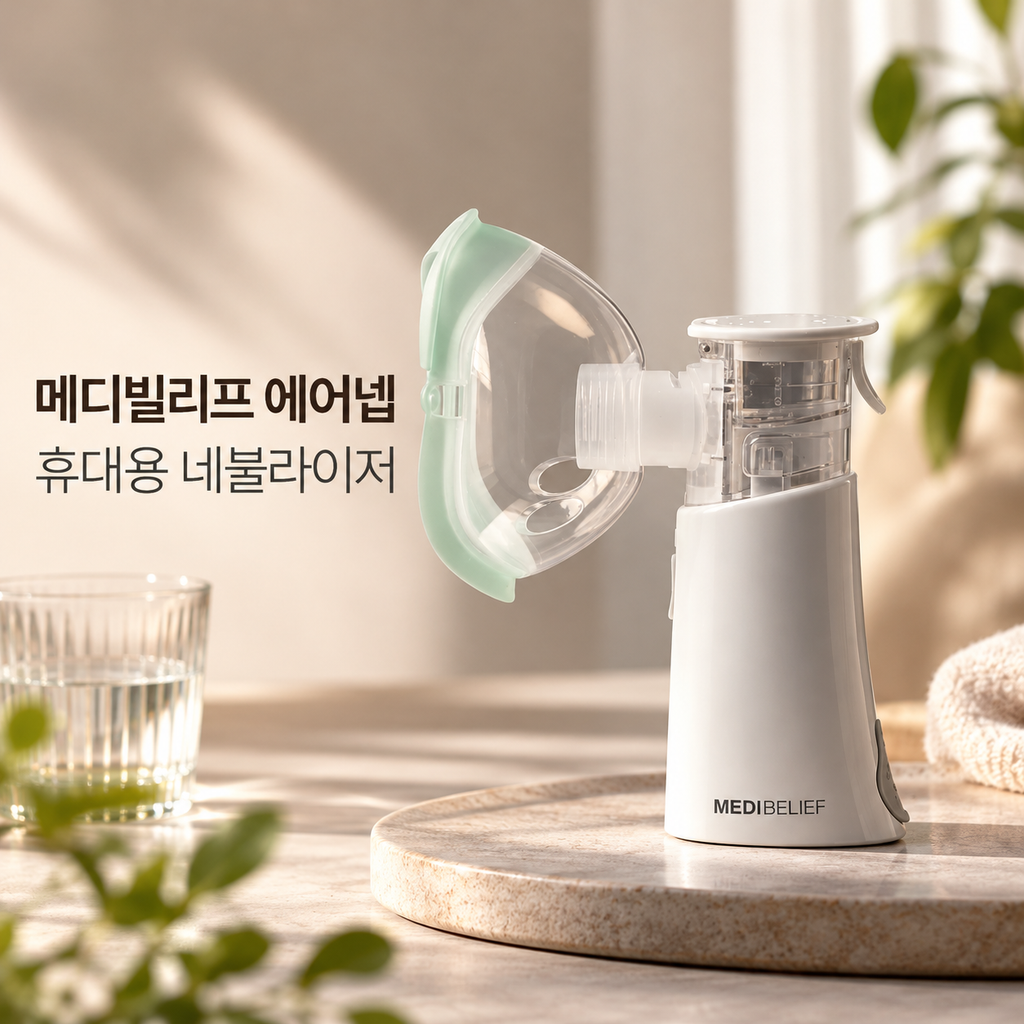 메디빌리프 에어넵 휴대용 네뷸라이저 아기 신생아 유아 성인 가정용 네블라이저 제품 이미지