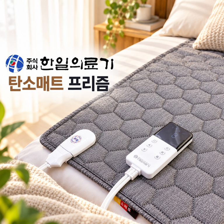 한일의료기 탄소매트 프리즘 전자파없는 전기매트 국산 탄소 전기요 온열매트 전기장판