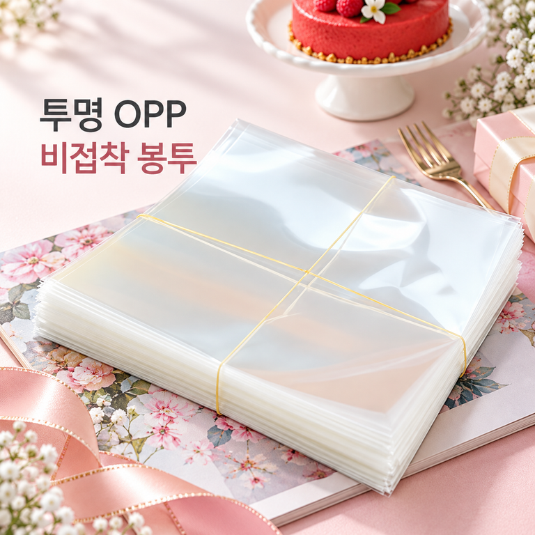 투명 OPP 비접착 포장봉투 25×35cm 200장 포장 비닐 봉투
