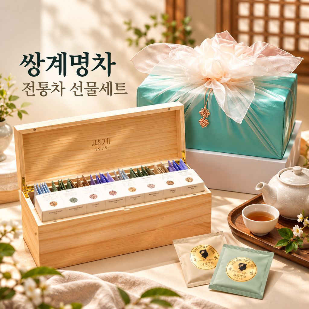 쌍계명차 마스터클래스 전통차 선물세트 8종 40티백 부모님 명절 차 선물 추천 제품 이미지